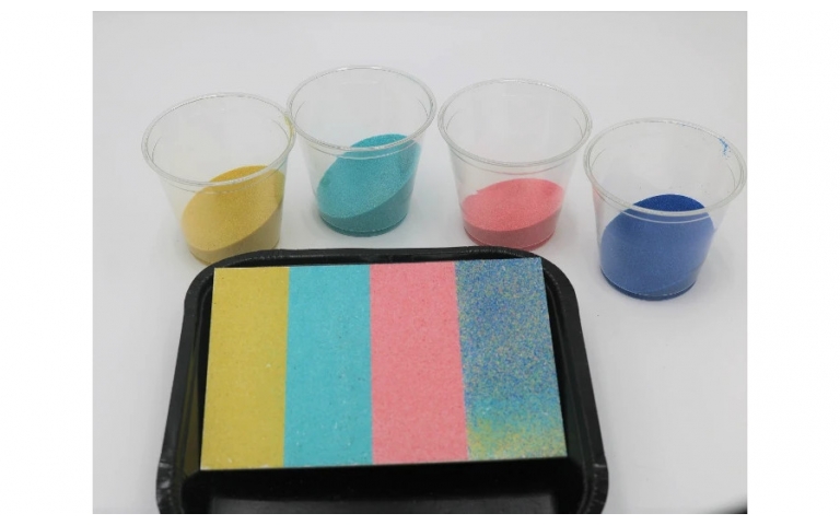 Mess-Free Sand Art with Adhesive Boards